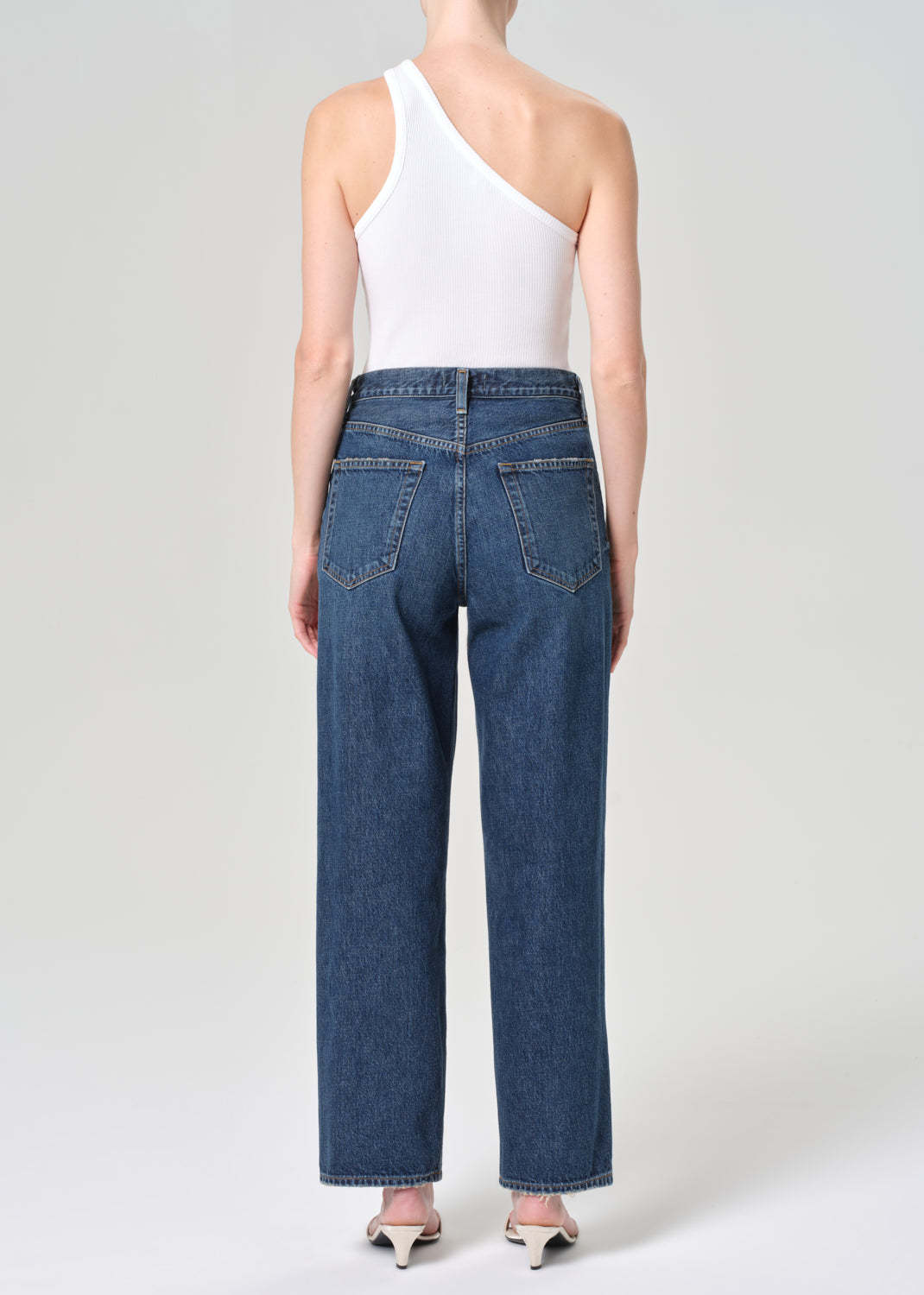 Agolde V-waist Baggy In Blue