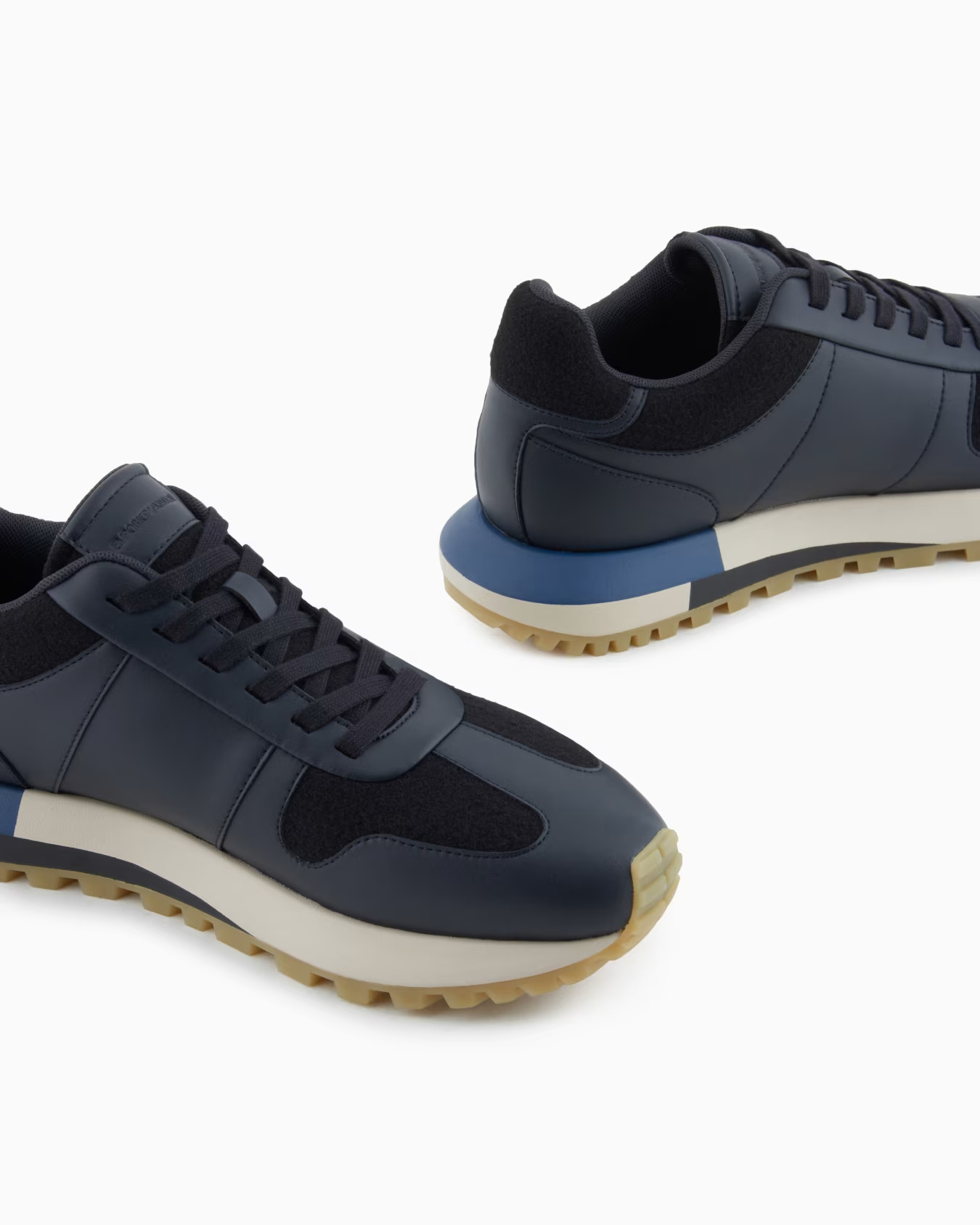 Emporio Armani Lace-up Sneakers In Multi