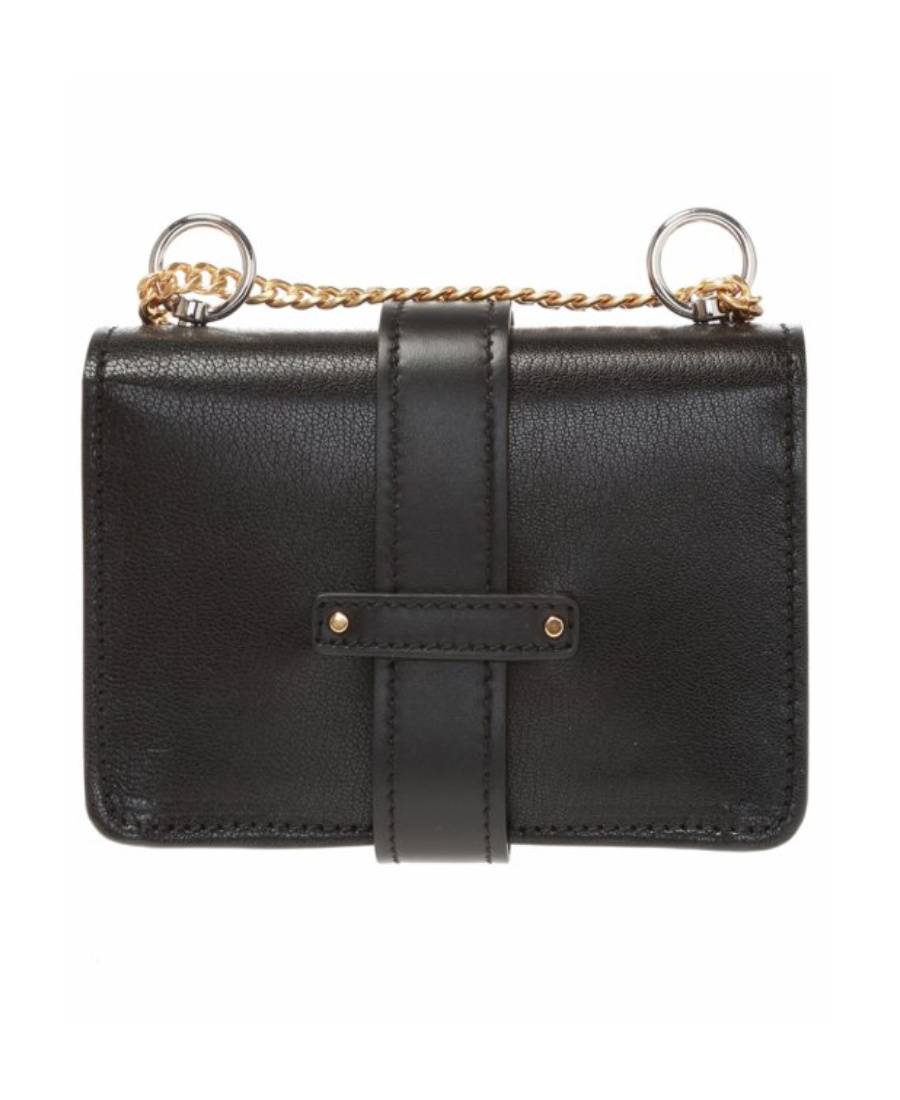 Chloé Mini Aby Chain Shoulder Bag In Black