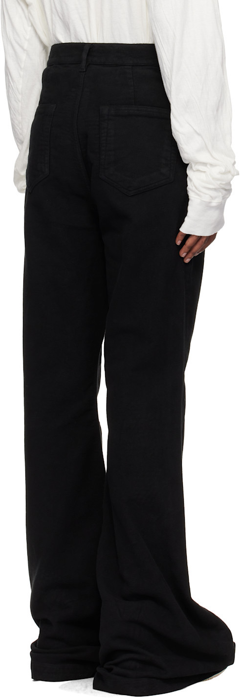 Rick Owens Drkshdw Black Porterville Bolan Bootcut Trousers In Black