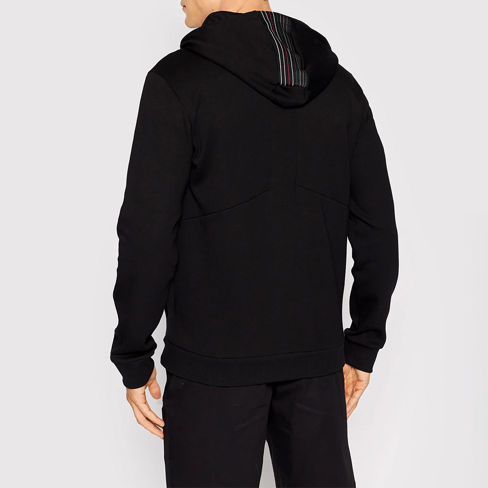 HUGO BOSS LOGO ZIPPER HOODED CASUAL COAT