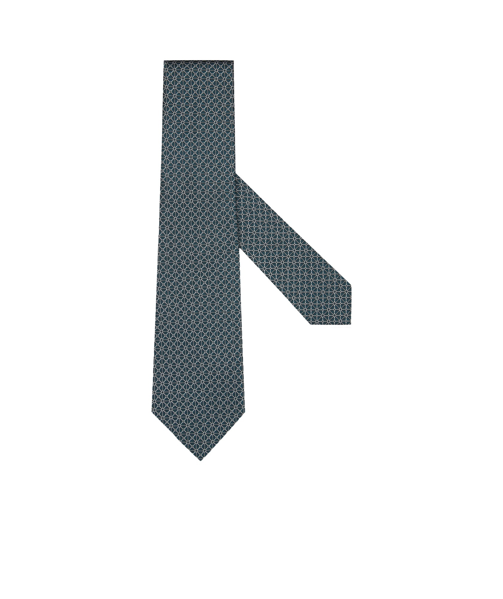Zegna Silk Tie In Green