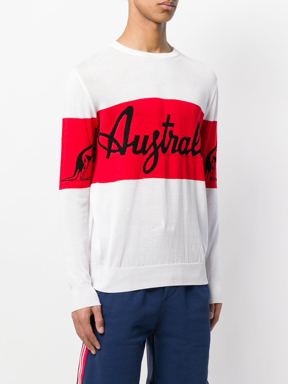 Gcds Logo Knitted Pullover In Red