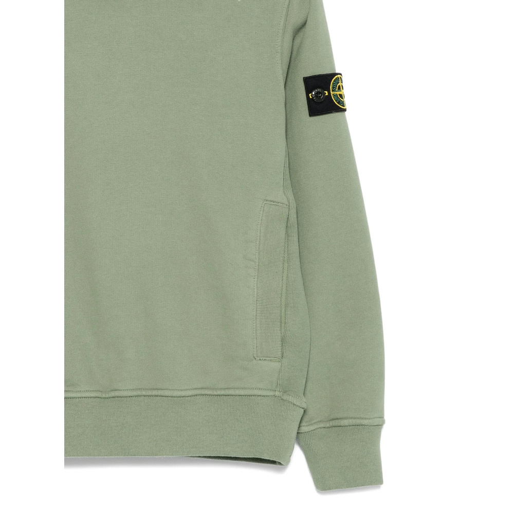 Stone Island Long-sleeved Sweatshirt In Green