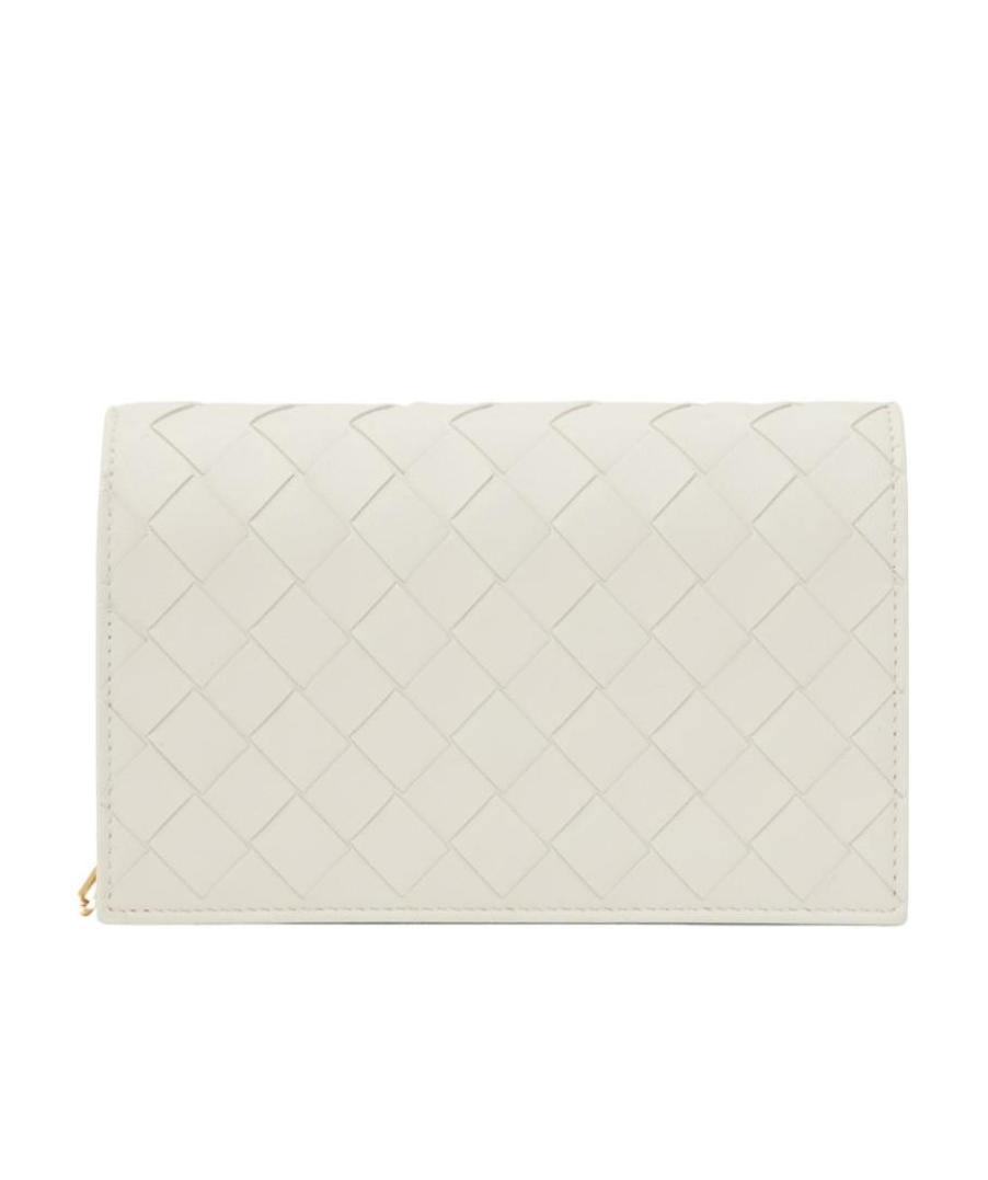 Bottega Veneta Mini Chain Shoulder Bag In White