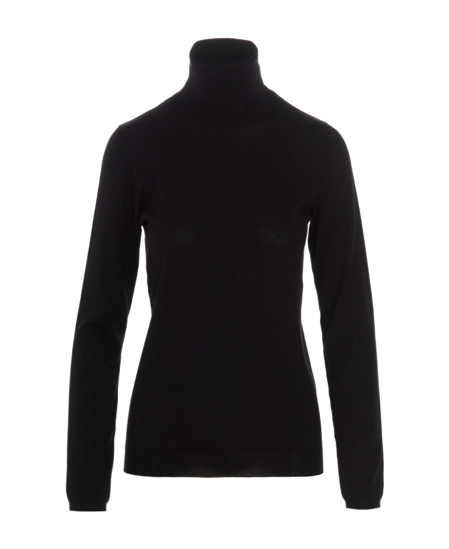 Brunello Cucinelli Cashmere Blend Lurex Rib Knit Sweater