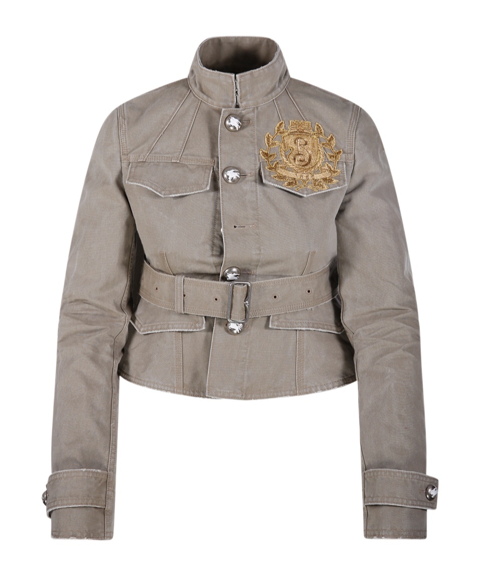 BURBERRY B CREST COTTON JACKET