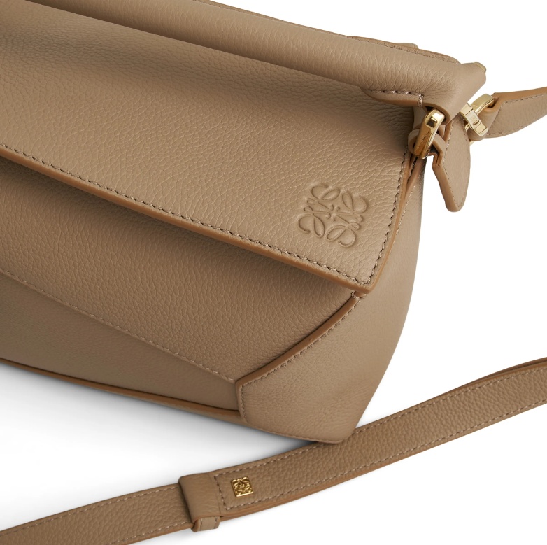 Loewe Small Puzzle Edge Bag In Nude