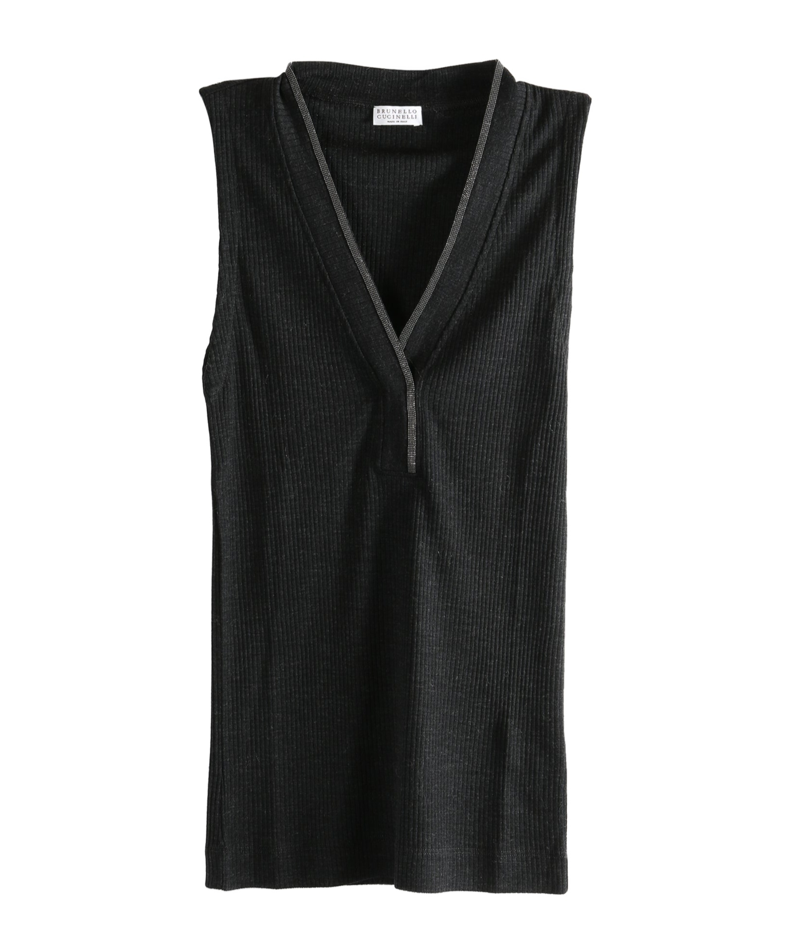 Brunello Cucinelli V-neck Vest In Black