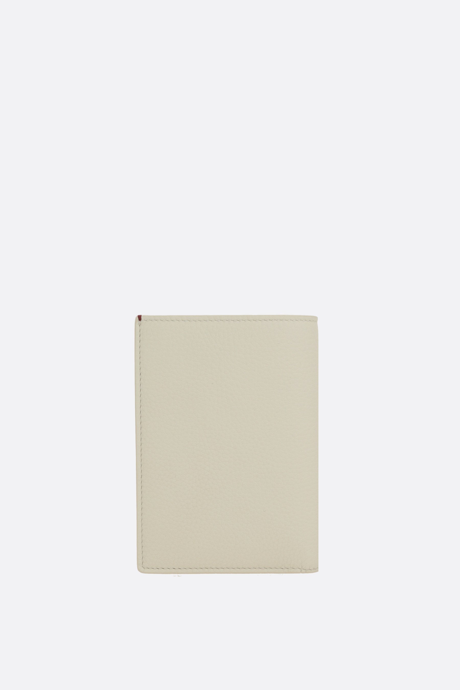 Brunello Cucinelli Logo Debossed Bi-fold Wallet In Neutral