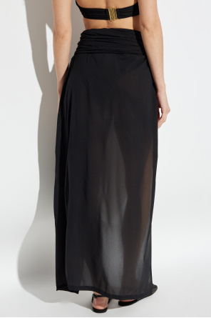 Balmain Transparent Beach Cover-up In Black