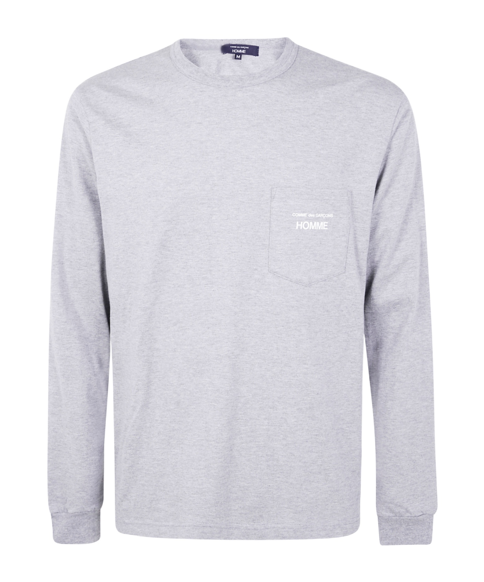 Comme Des Garçons Homme Long Sleeved T-shirt In Gray