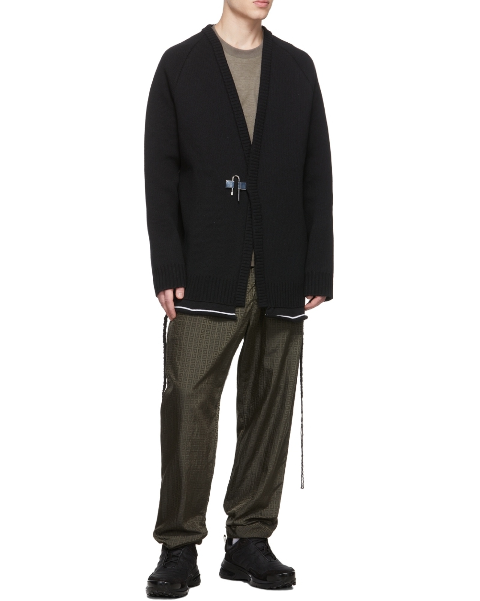 Givenchy 4g Jacquard Track Pants In Military Green