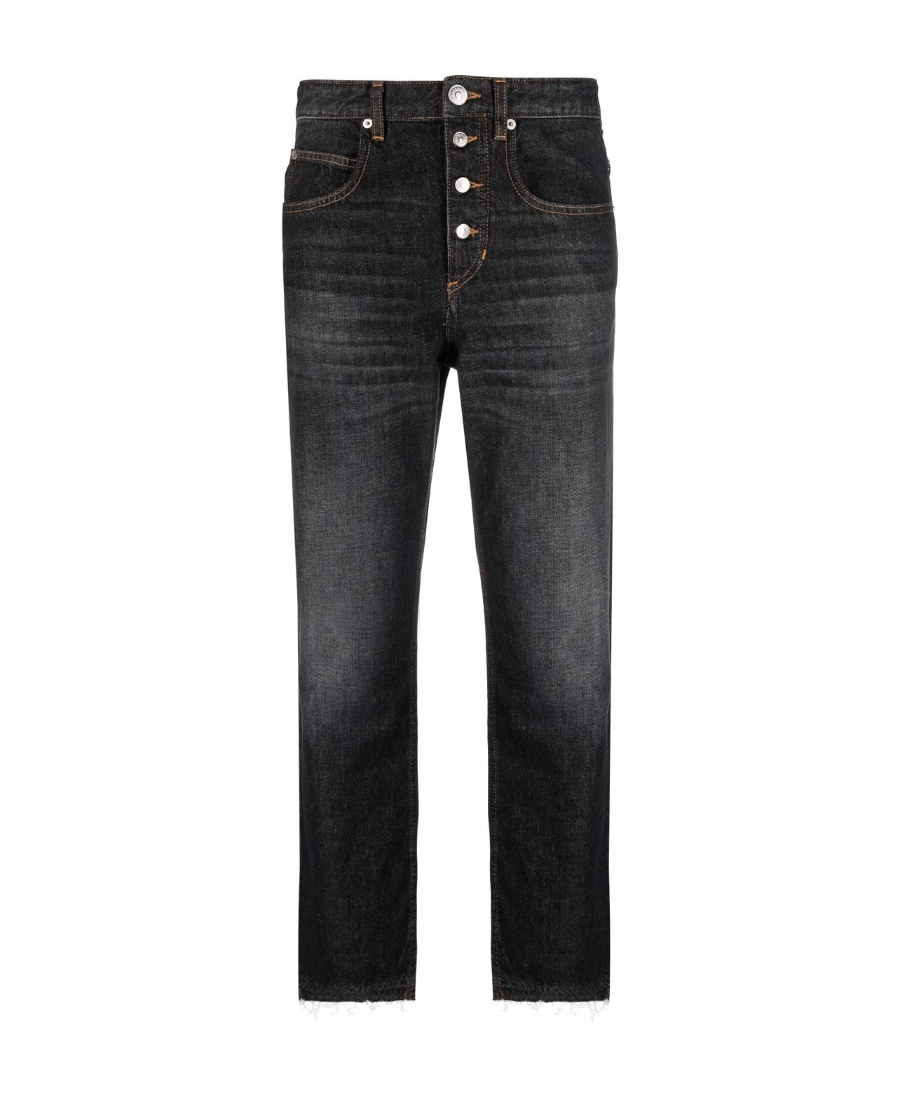 Isabel Marant Étoile Belden High-rise Straight Jeans In Black