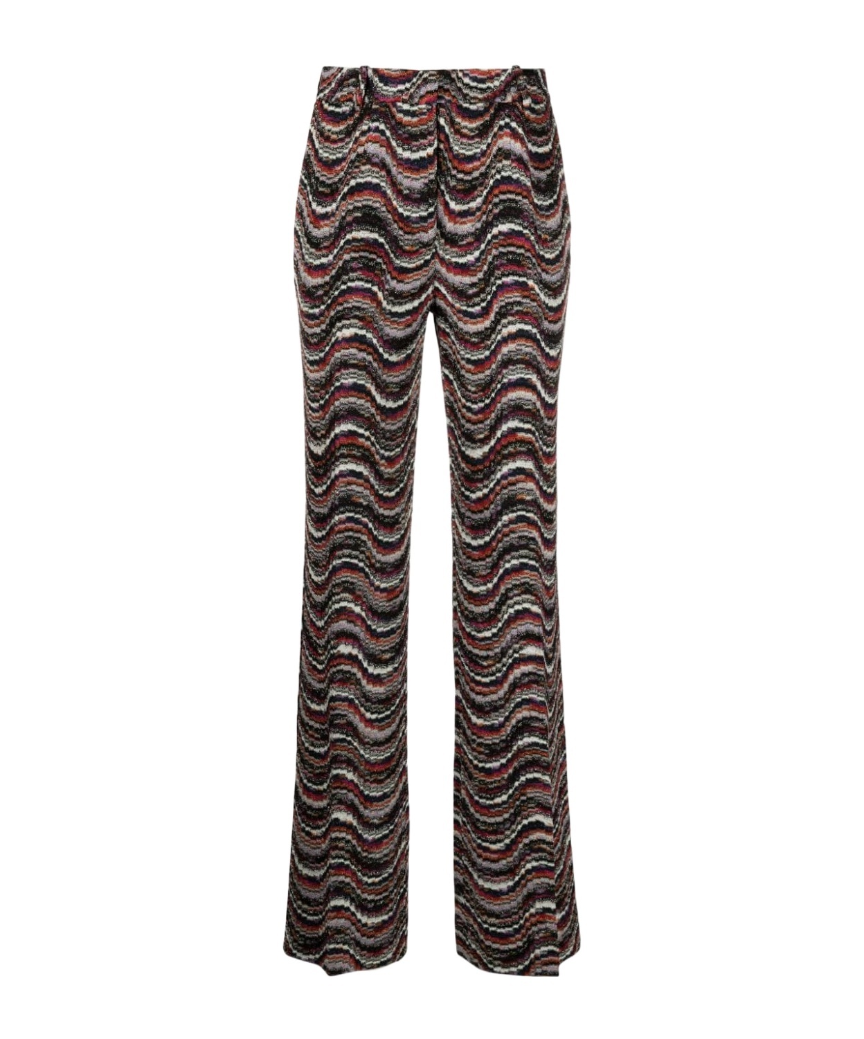 Missoni Jacquard Straight-leg Trousers In Black