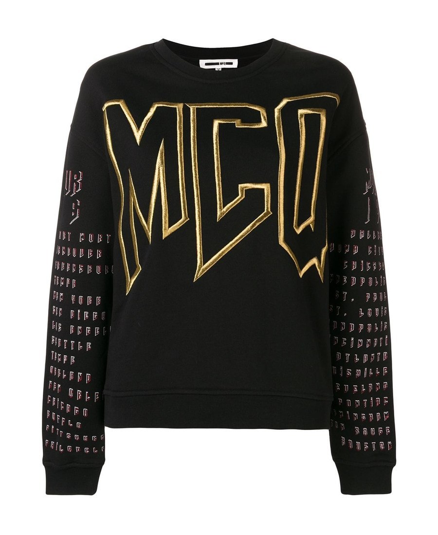 Mcq By Alexander Mcqueen Logo Pullover In Black