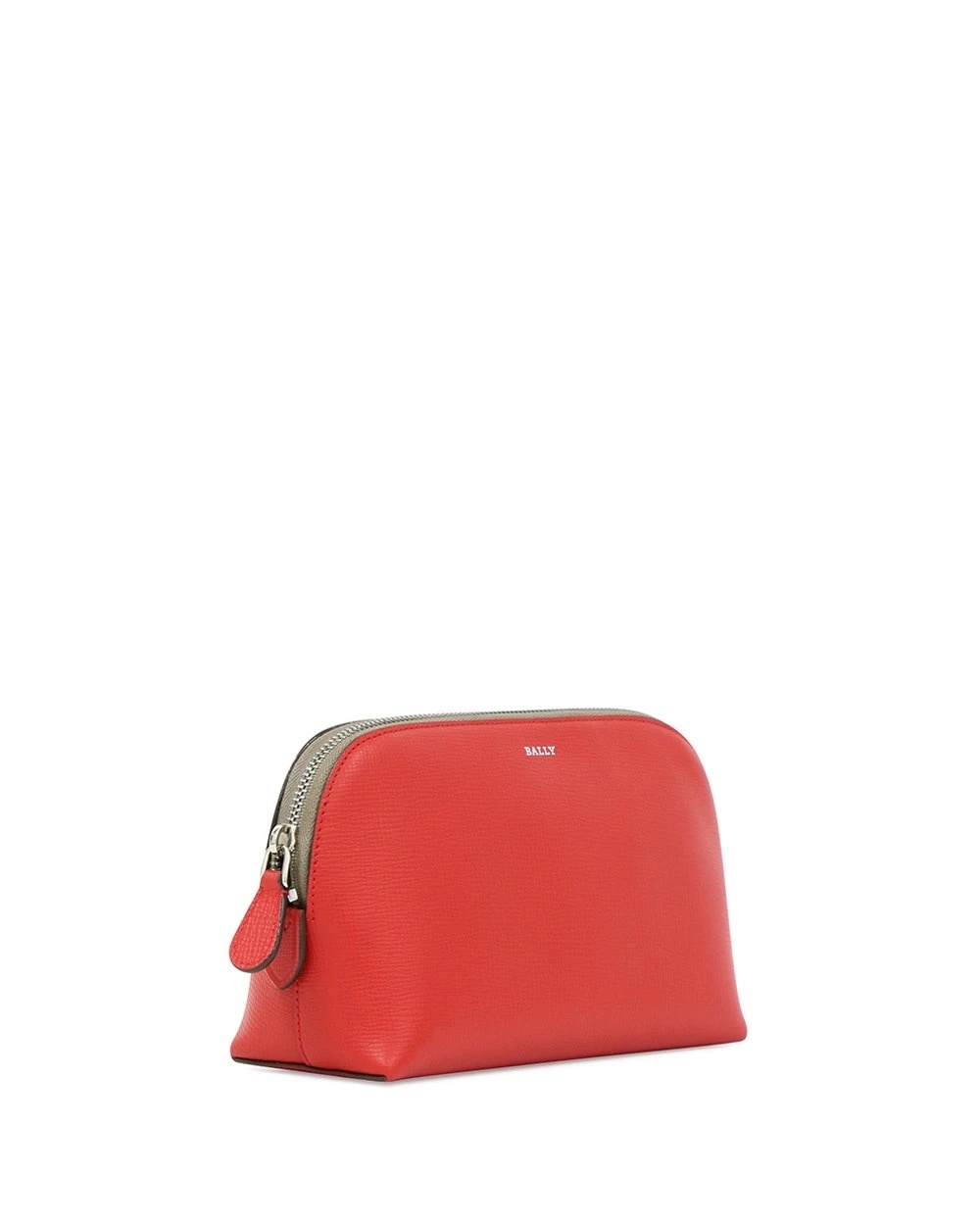 Shop Bally Zipper Purse In Red