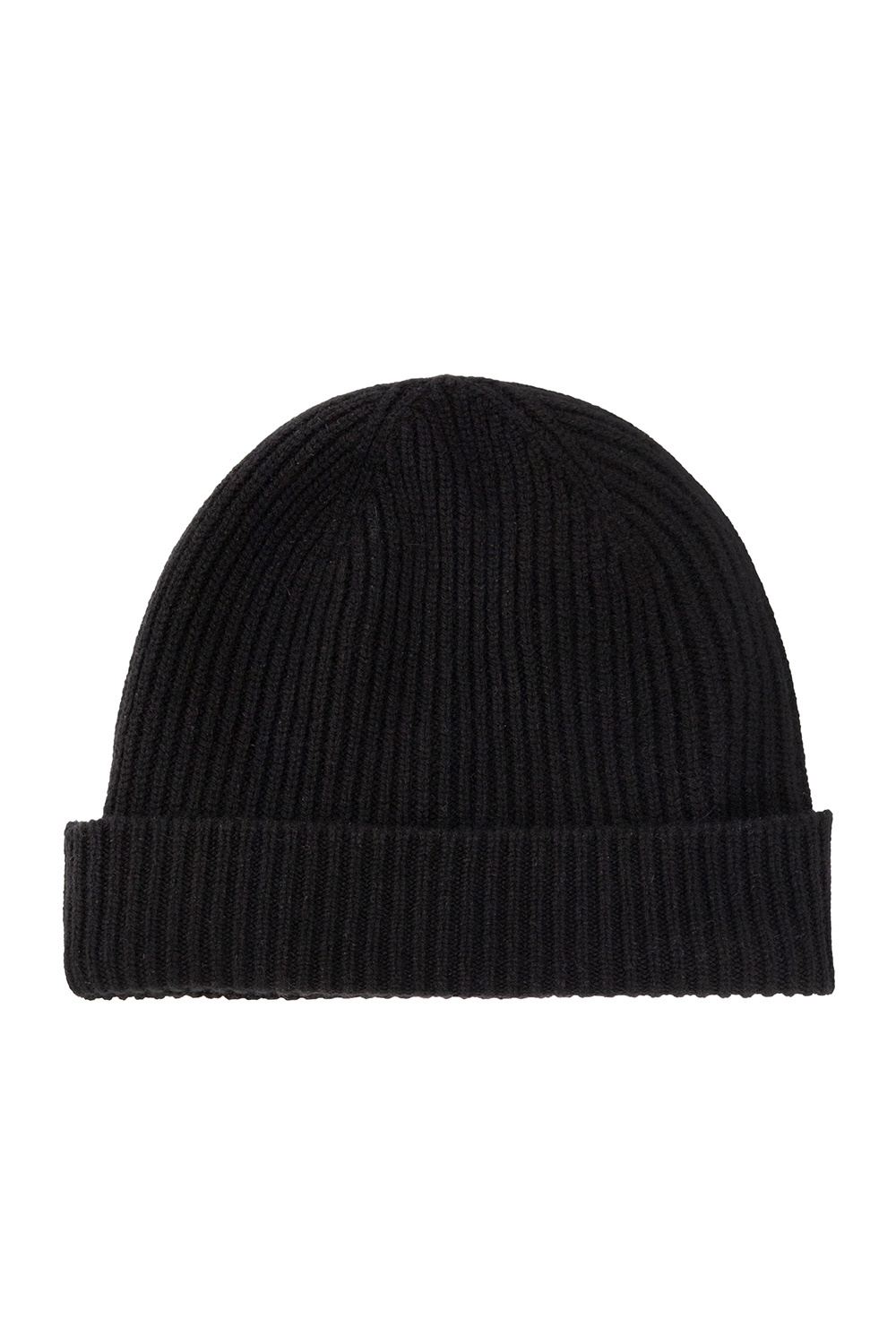 Giorgio Armani Cashmere Beanie With Logo In Black