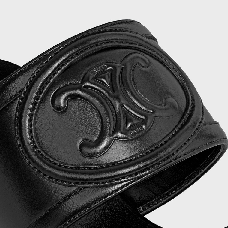Celine Appoline Mule In Lambskin In Black