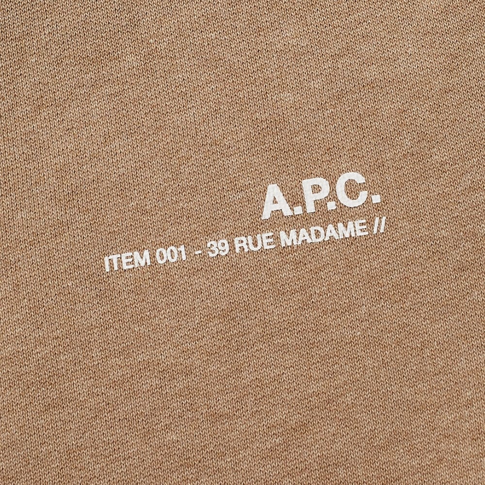 Apc Logo-print Crewneck Sweatshirt In Nude