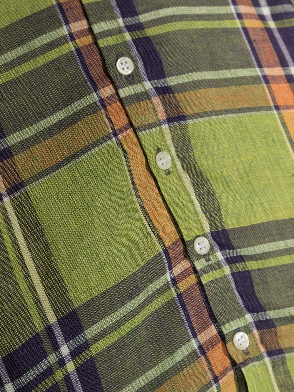 Bonpoint Plaid Waist Shirt In Green