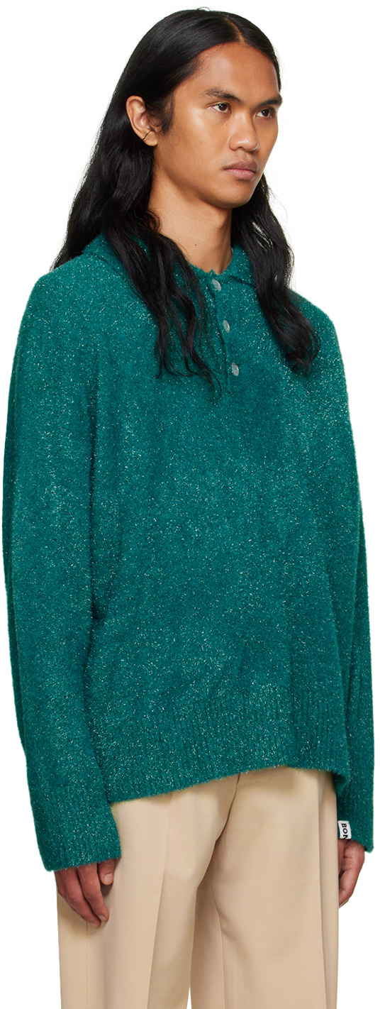 Bonsai Man Sweater Emerald Green Size S Polyamide In Green