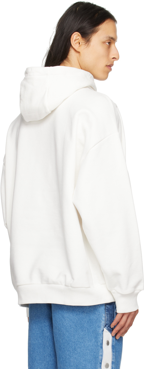 Tommy Hilfiger Flag Hoodie In White