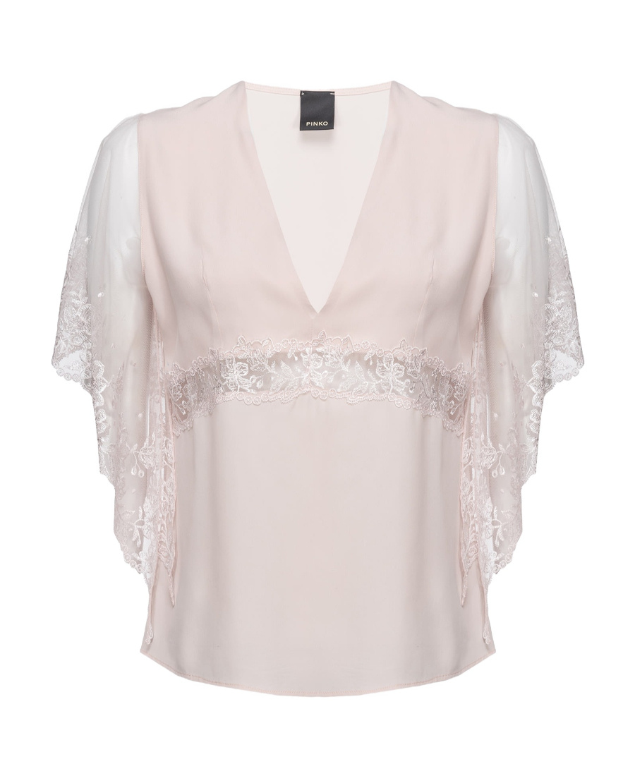 Pinko Lace Blouse In Pink