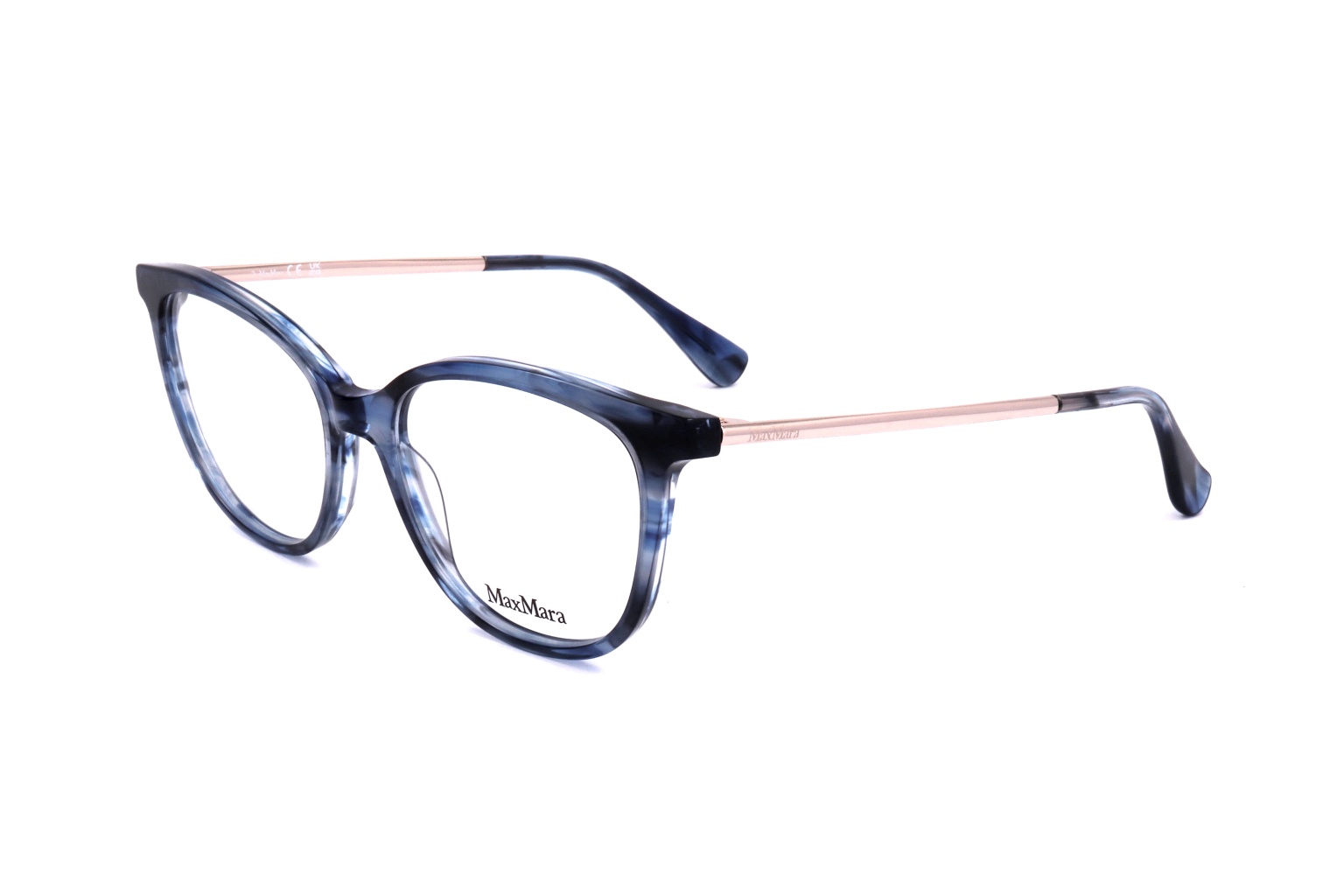 Max Mara Square Frame Glasses In Blue