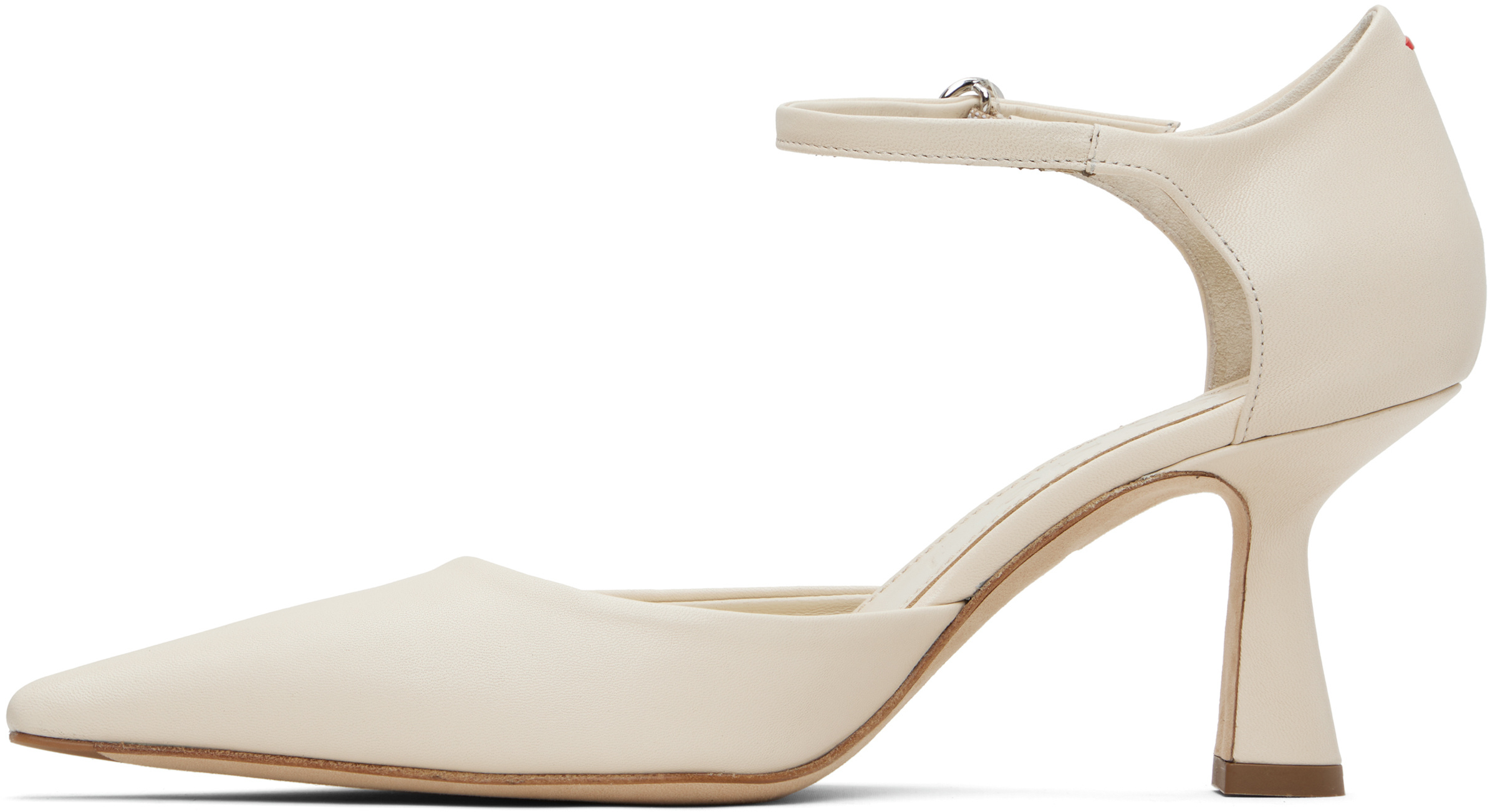 Aeyde Beige Salvi Heels In White