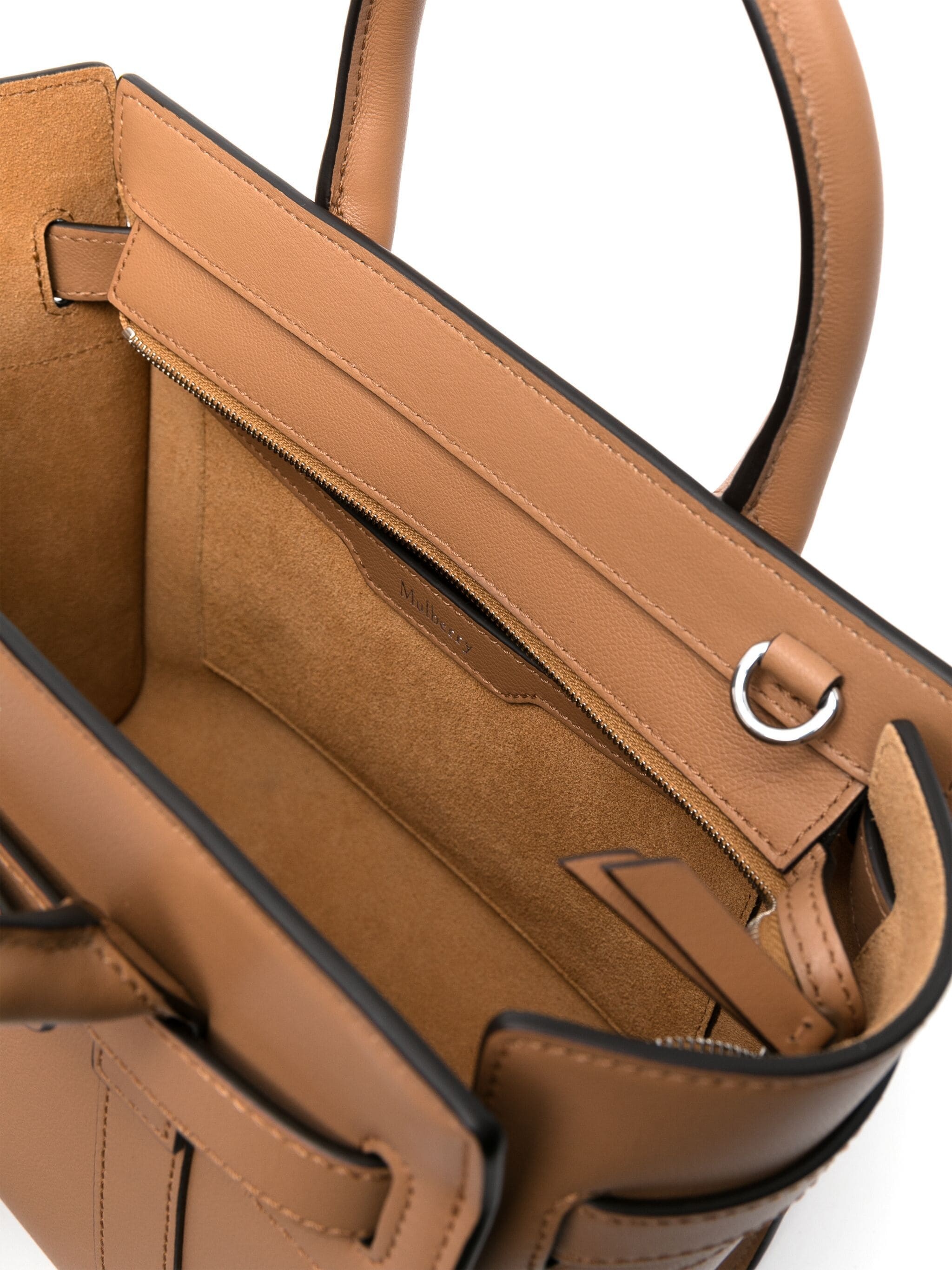 Mulberry Mini Zipped Bayswater In Nude