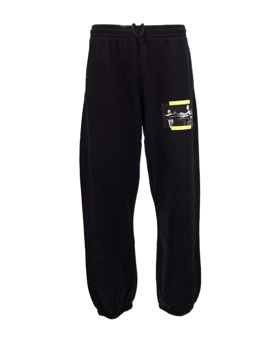 Off-white Caravaggio-print Track Pants In Black