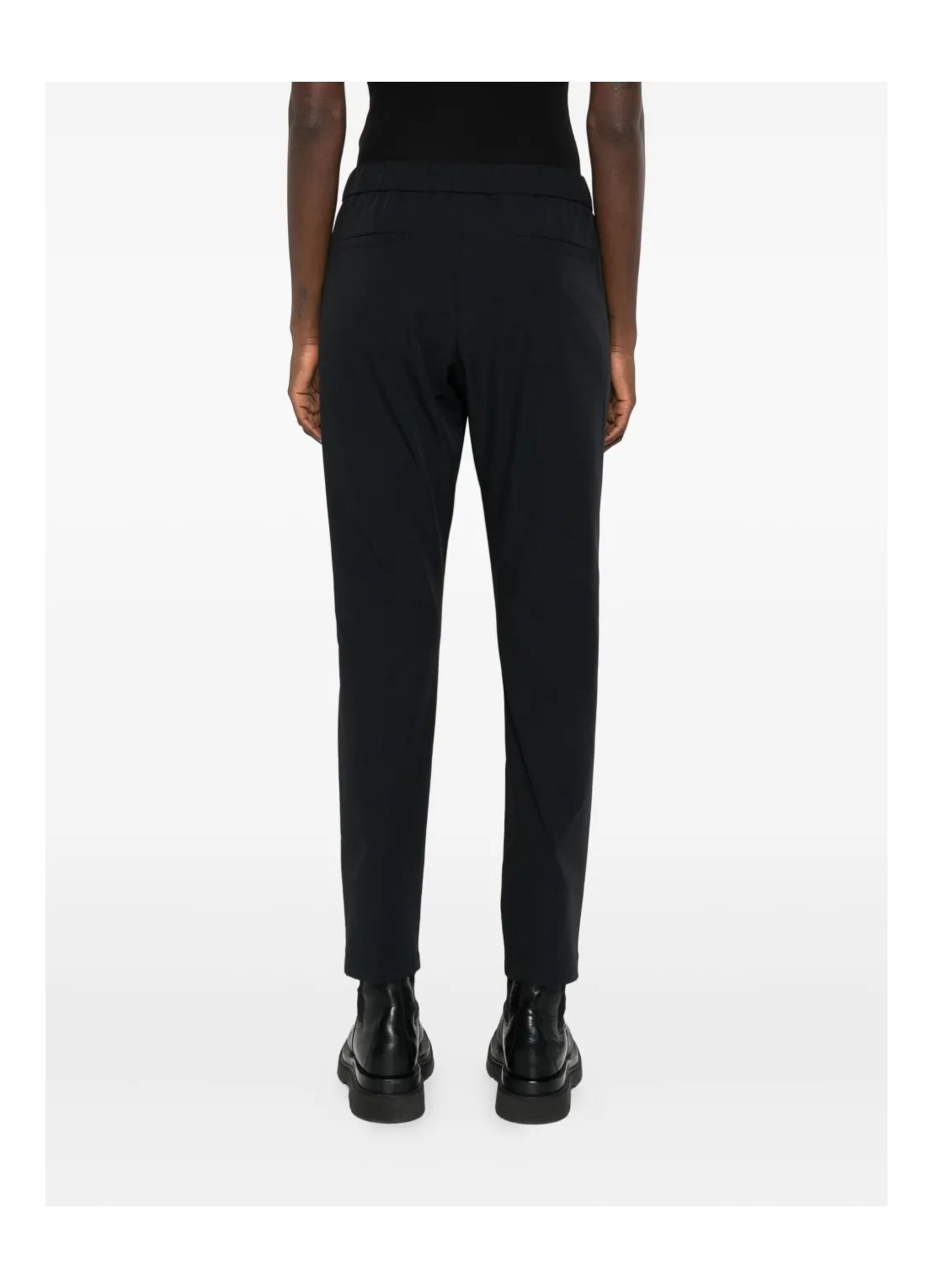 Herno Pleated Drawstring Trousers In Black