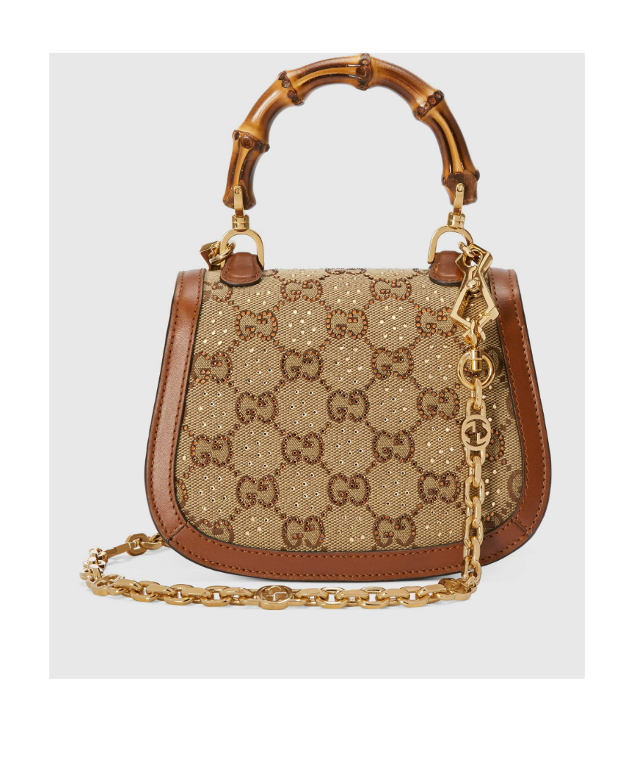 Gucci Bamboo 1947 Series Bamboo Mini Handbag In Brown