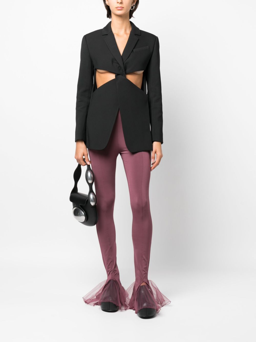 Coperni Long Sleeved Suit Jacket In Black