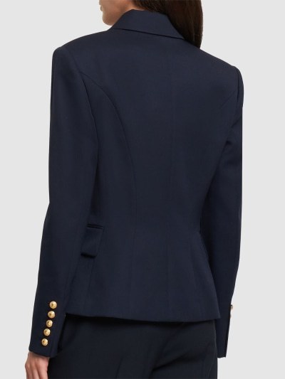 Shop Balmain Double-breasted Suit Jacket