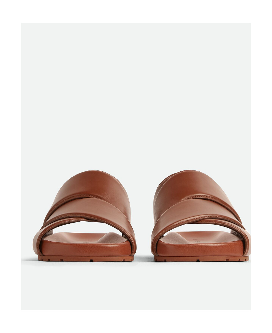 Bottega Veneta Brown Bridge Mule Sandals In Brown
