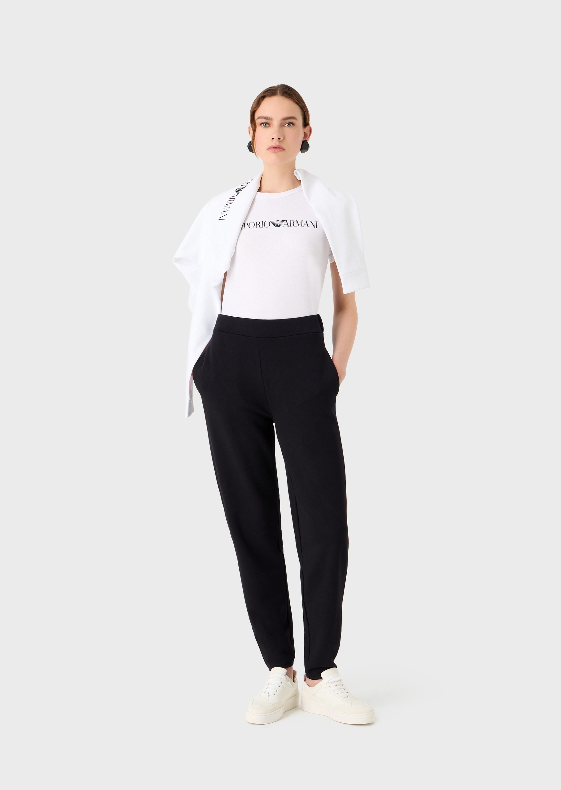 EMPORIO ARMANI LOGO-PRINT SHORT-SLEEVE T-SHIRT
