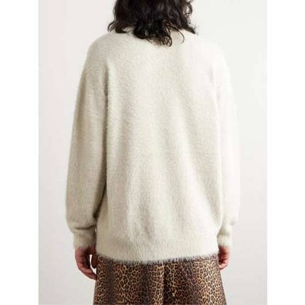Dries Van Noten Long-sleeved Sweater In White