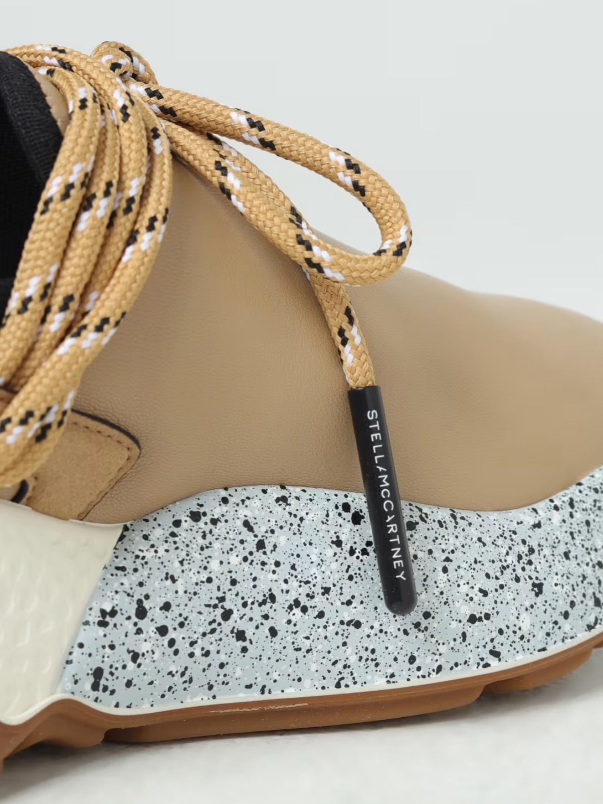 Stella Mccartney Sneakers Woman Color Beige In Multicolor