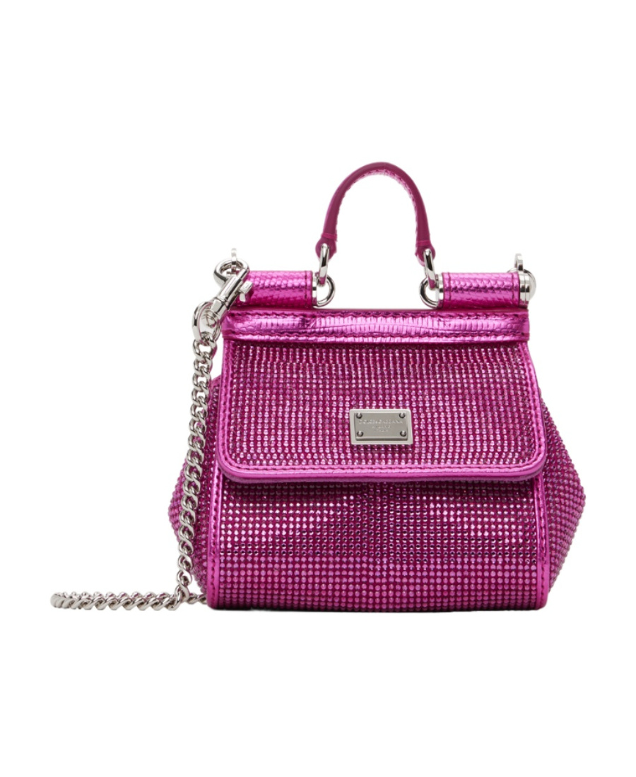 Dolce & Gabbana Mini Sicily Rhinestone-embellished Tote Bag In Multicolor