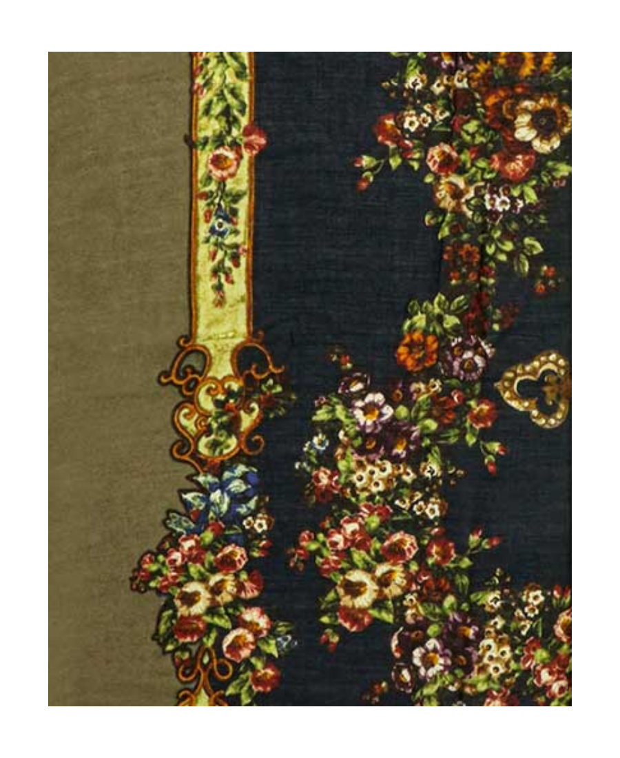 Dolce & Gabbana Printed Scarf In Green