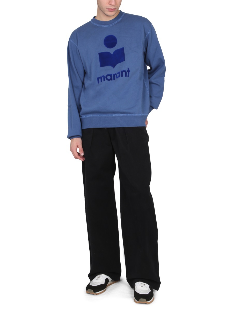 Isabel Marant Logo-print Sweatshirt In Blue