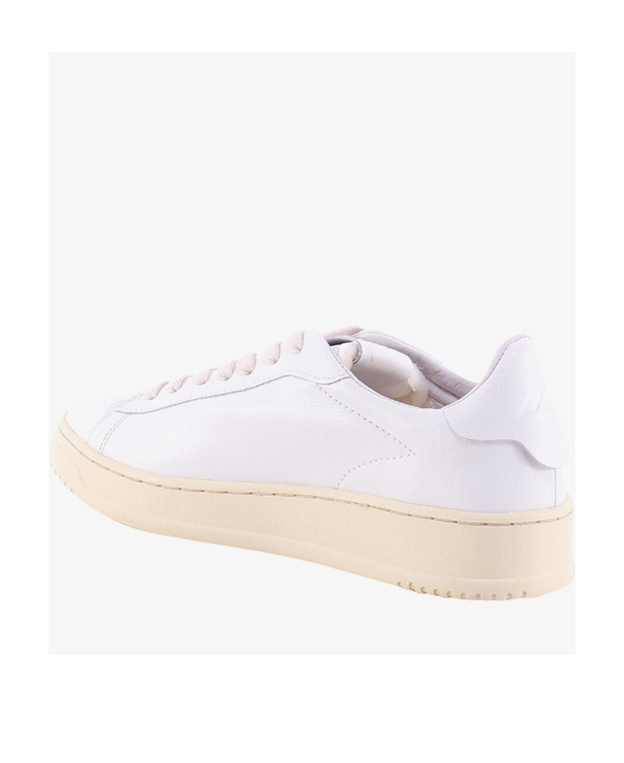 Autry Low-top Leather Sneakers With Perforated Upper In White