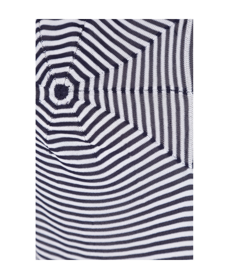Bottega Veneta Striped Sleeveless Top In White