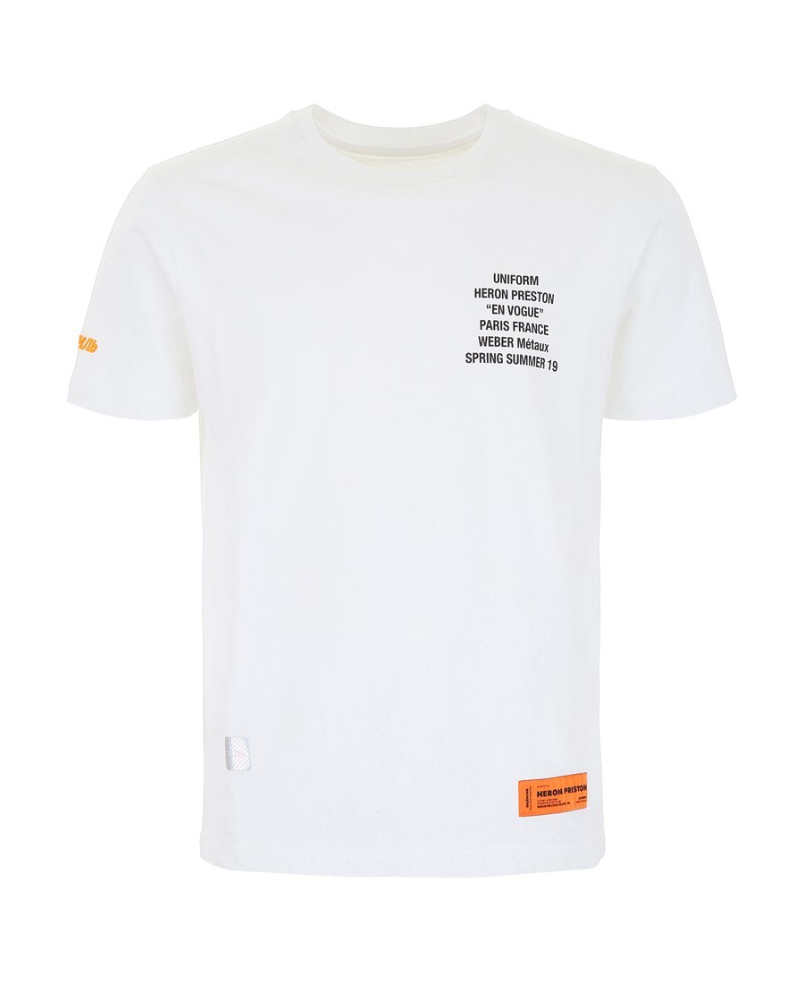 Heron Preston White Printed Short-sleeved T-shirt In White