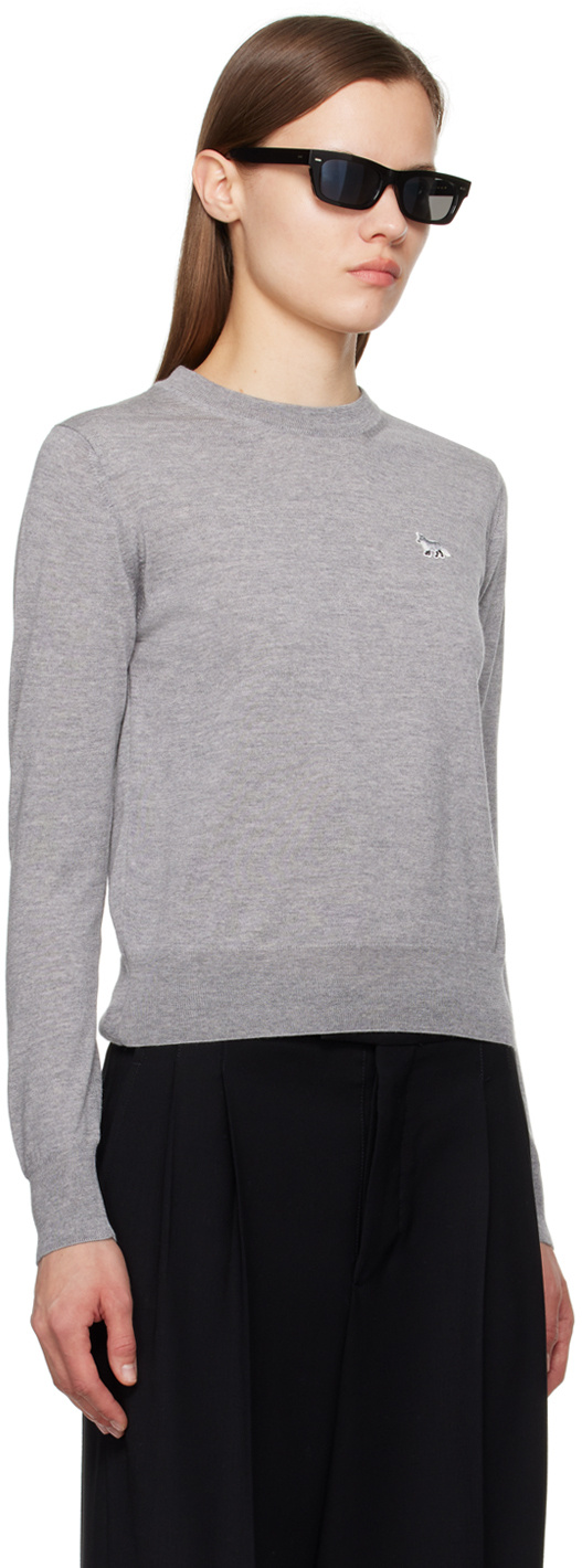 MAISON KITSUNÉ MAISON KITSUNÉ BABY FOX PATCH SWEATER
