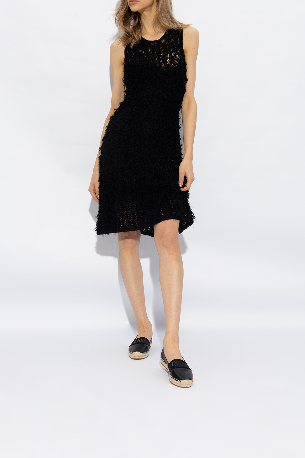 Shop Chloé Piia Logo Embroidered Espadrilles In Black