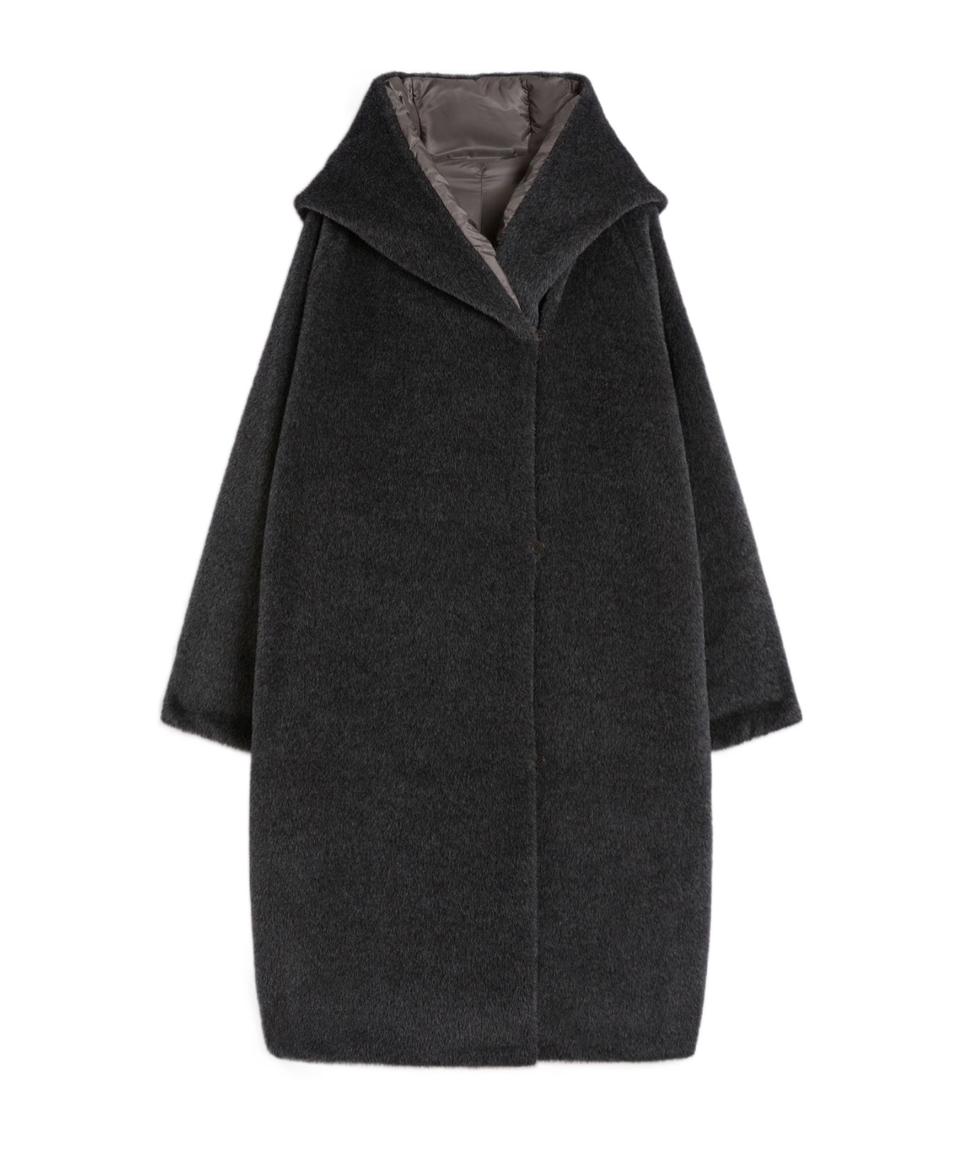 Max Mara Cube Orion Alpaca And Wool Down Coat In Black