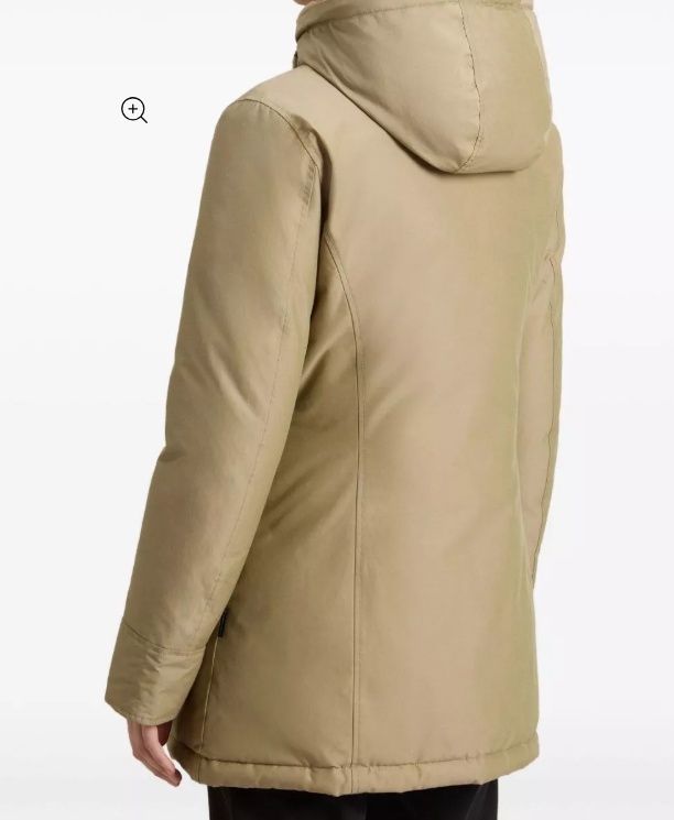 Woolrich Sand Cotton Blend Arctic Parka In Nude